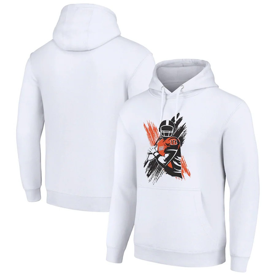 Men cincinnati bengals white NFL 2024 hoodie->cincinnati bengals->NFL Jersey